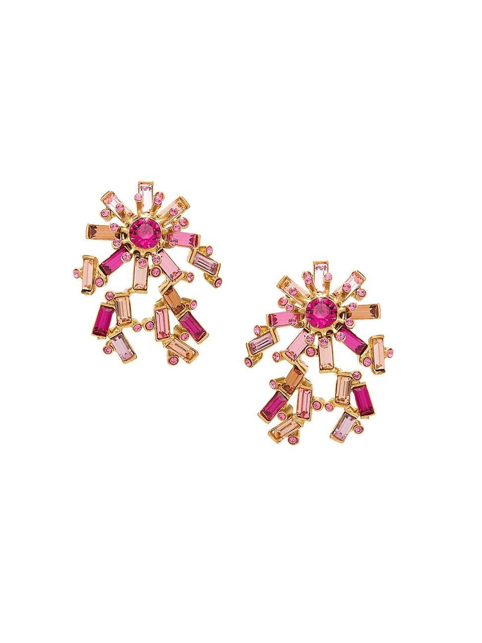 Womens Goldtone & Glass Crystal Comet Earrings Product Image