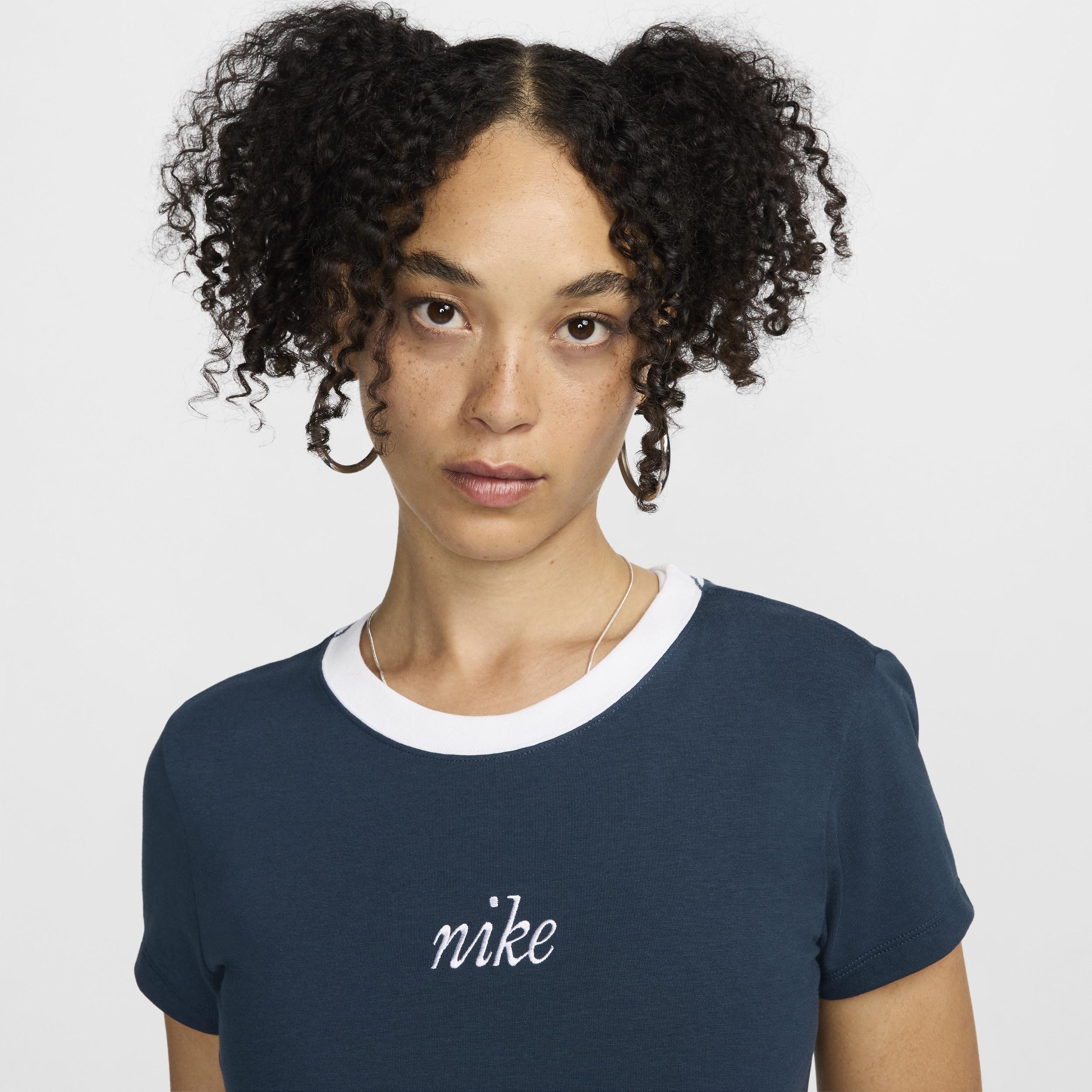 Nike Sportswear Chill Knit Women's Slim Cropped Tee Product Image