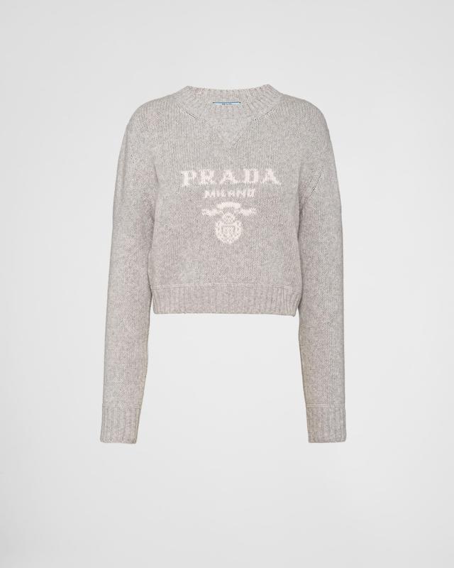 Wool and cashmere crew-neck sweater Product Image