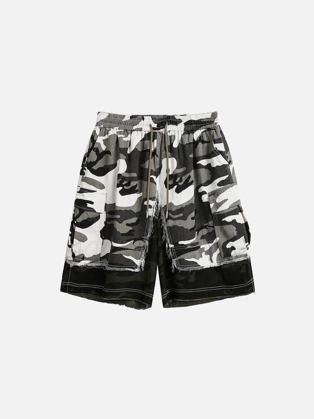 Aelfric Eden Camouflage Patchwork Shorts Product Image