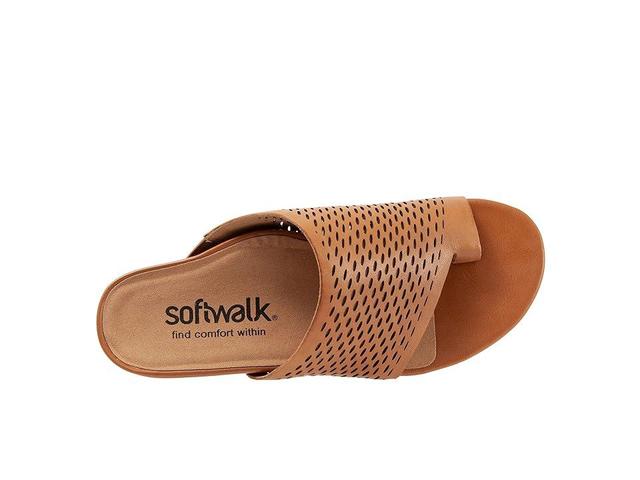 SoftWalk Corsica II Perforated Leather Toe Ring Thong Sandals Product Image