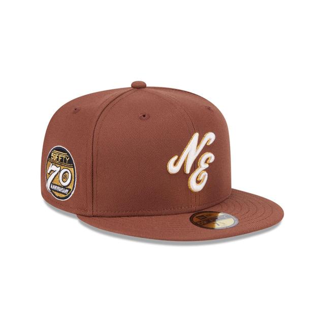 New Era Cap 70th Anniversary Brown 59FIFTY Fitted Hat Male Product Image