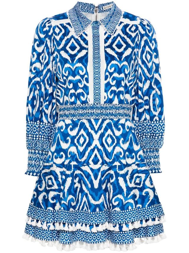 Dress In Artisan Ikat French Blue Product Image