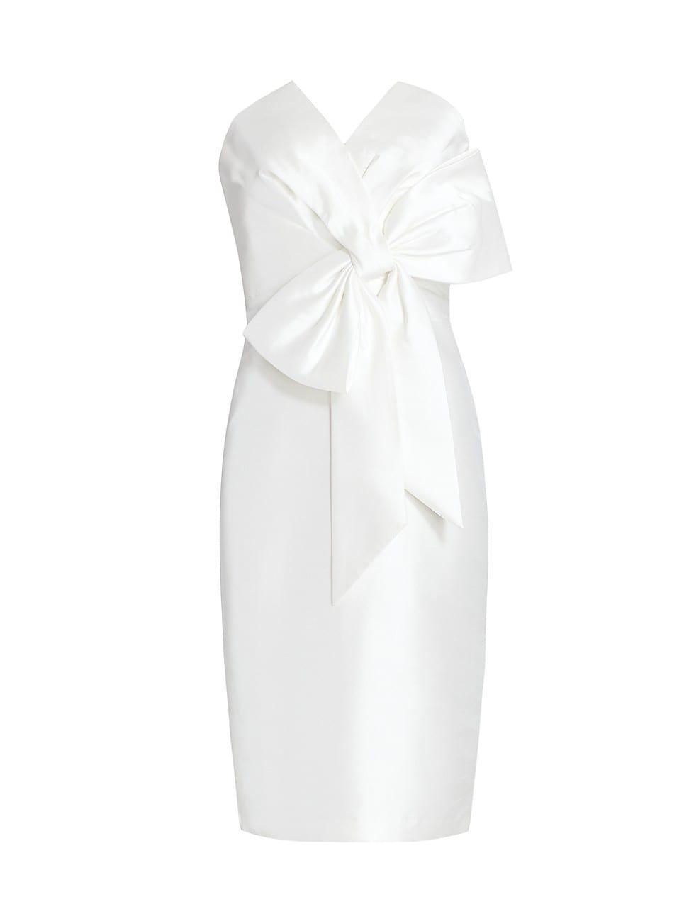 Womens Scupture Bow-Front Strapless Dress Product Image