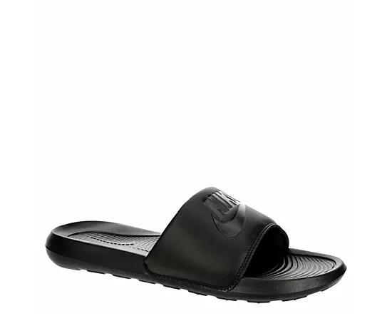 Nike Mens Nike Victori One Slides - Mens Shoes Black/Black/Black Product Image