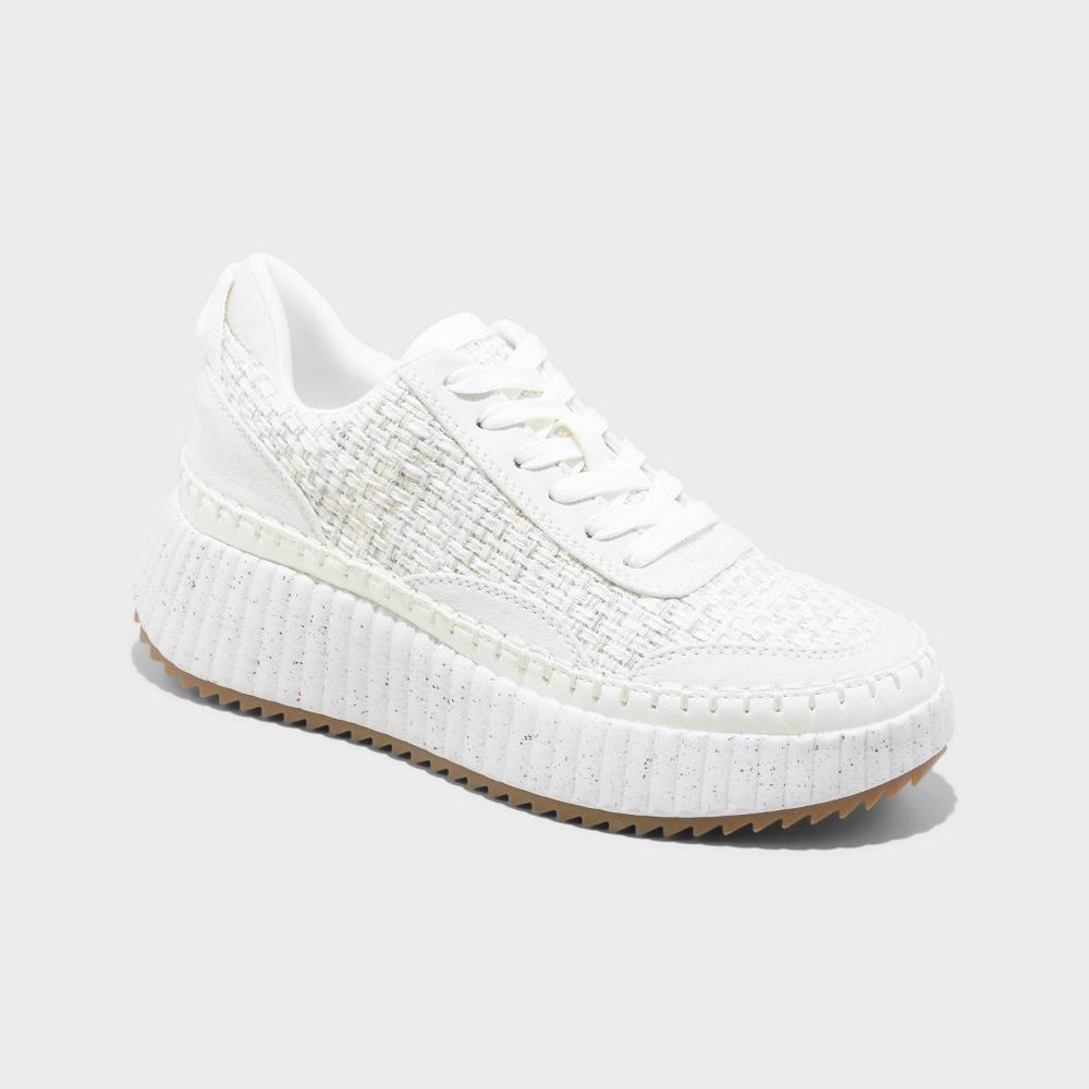 Women's Persephone Sneakers with Memory Foam Insole - Universal Thread™ White 8.5 Product Image