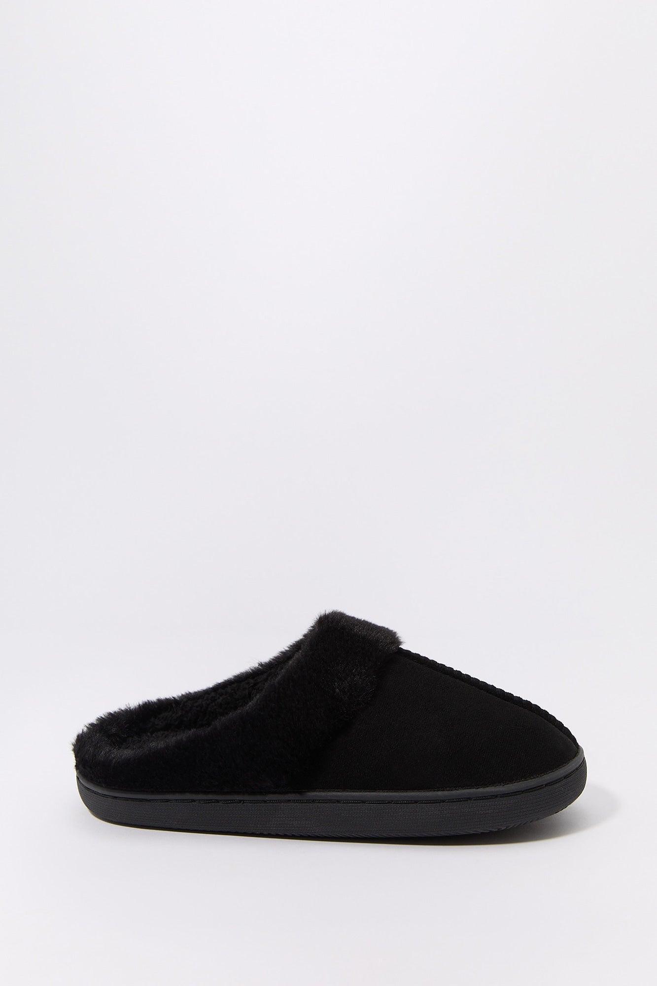 Faux Fur & Suede Slipper Male Product Image