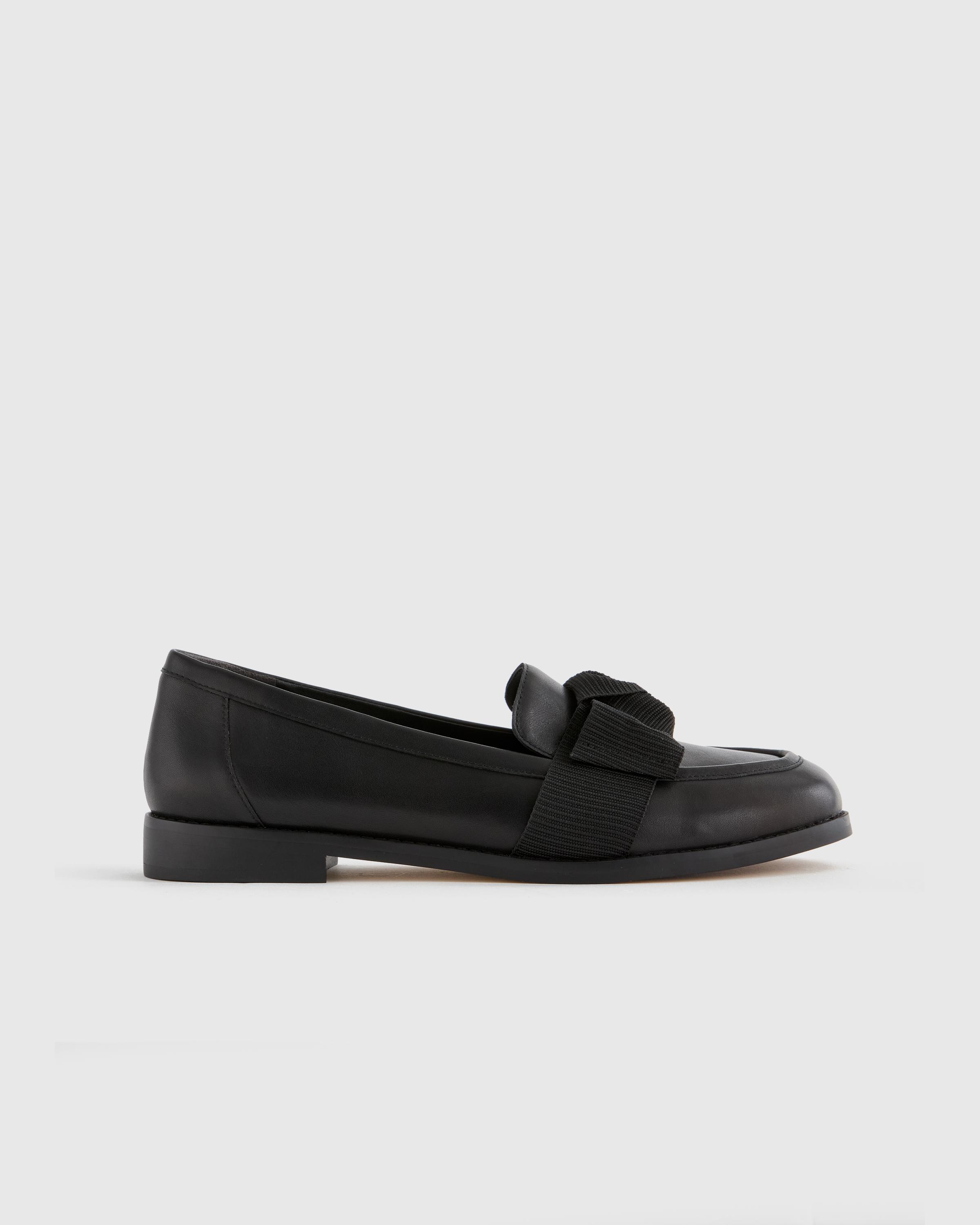 Italian Leather Bow Penny Loafer product image