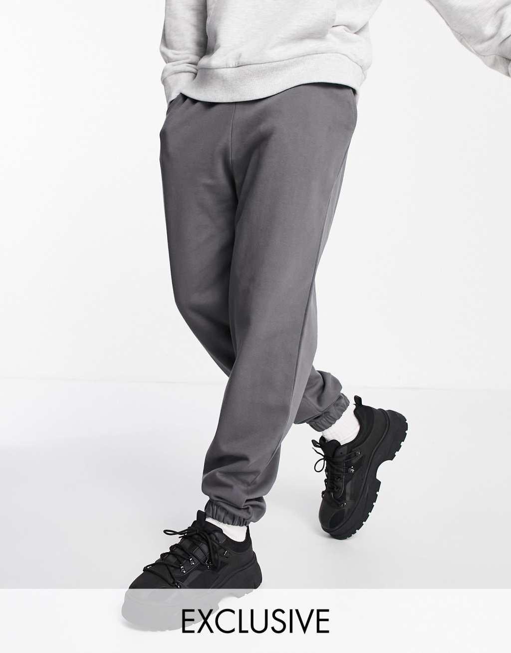 COLLUSION sweatpants in charcoal Product Image