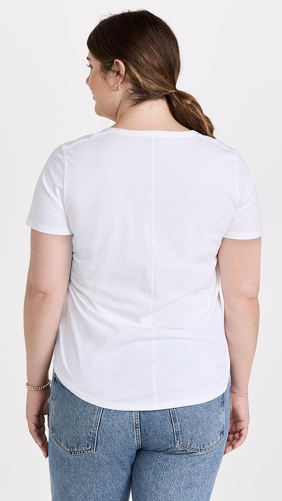 Veronica Beard Jean Cindy V Neck High Low Tee | Shopbop Product Image