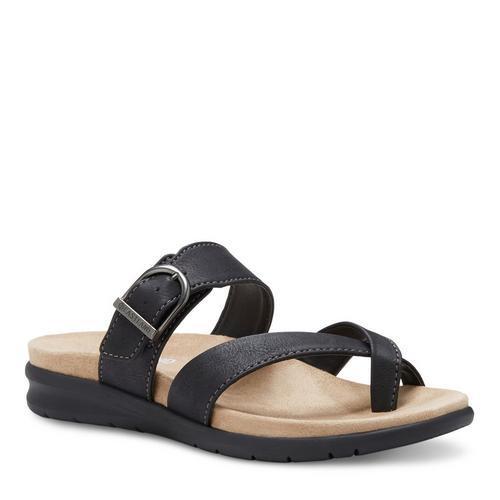 Eastland Sienna Womens Slide Sandals Light Grey Product Image