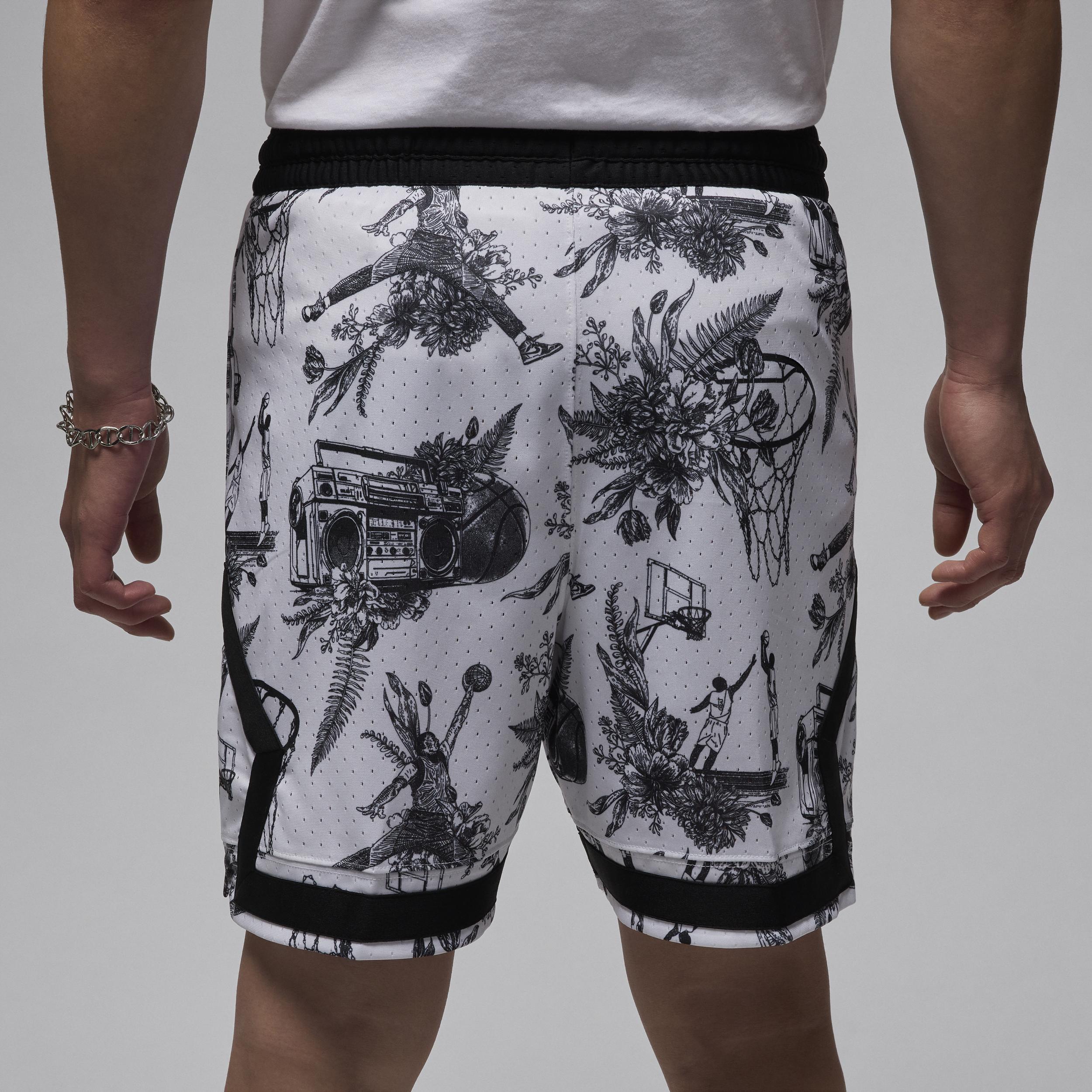 Jordan Mens Sport Dri-FIT Printed Diamond Basketball Shorts Product Image