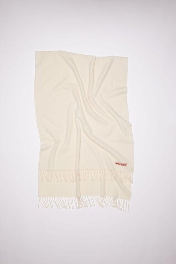 Fringe wool scarf - oversized Product Image