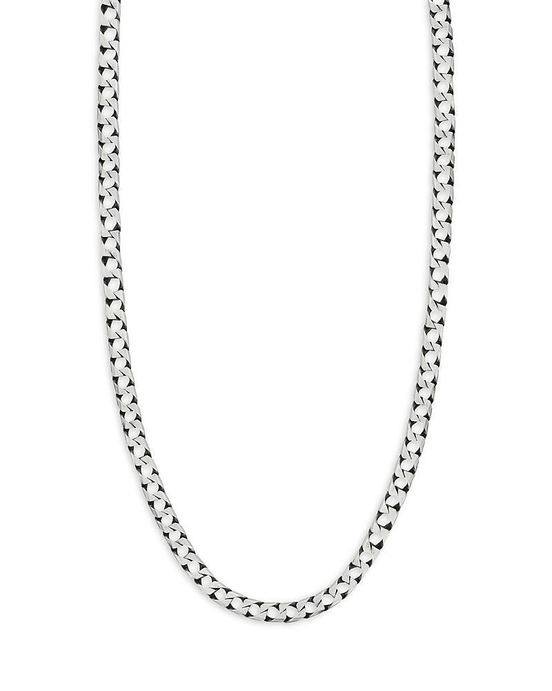 Milanesi And Co Sterling Silver Square Curb Chain Necklace, 24 Product Image