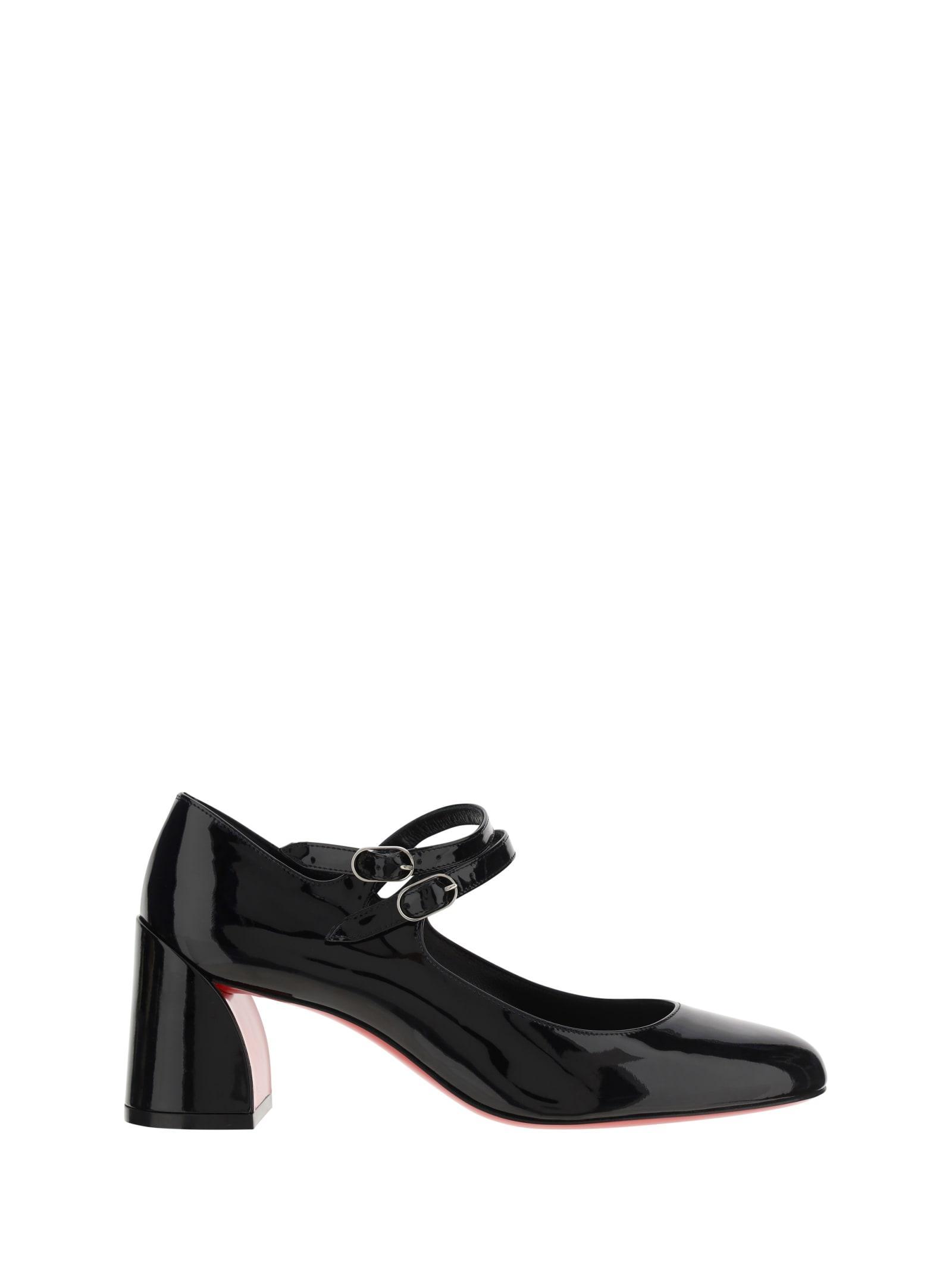 Miss Jane 55 Patent-leather Mary Jane Pumps In Black Product Image