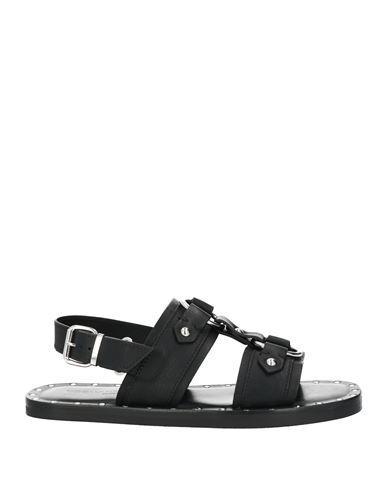 DSQUARED2 Black Men's Dsquared Flat Sandals For Ss23 In Testa Di Moro Product Image