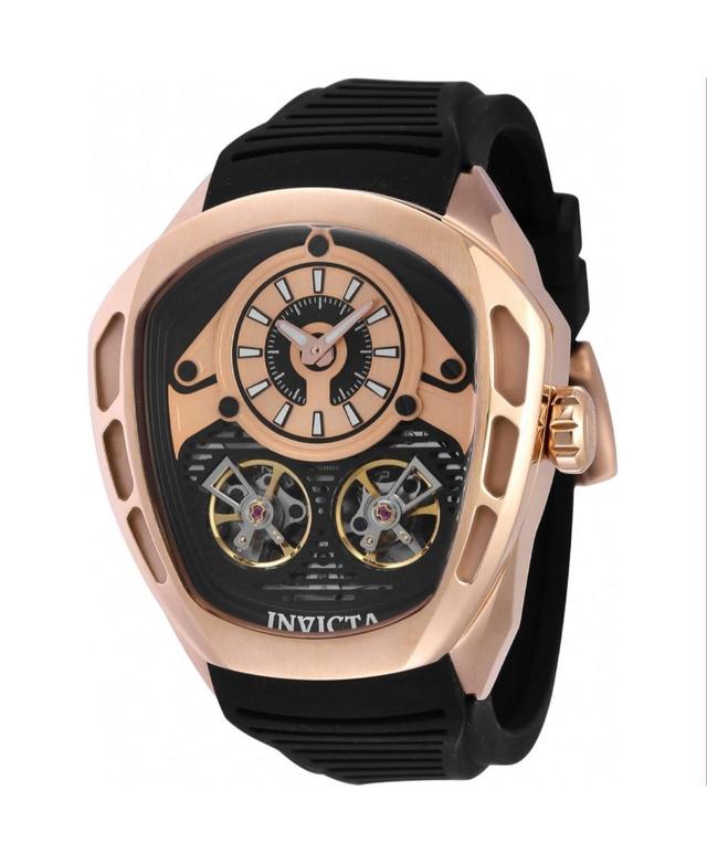 Invicta Mens 43863 Akula Automatic Multifunction Black, Rose Gold Dial Watch - Black Product Image