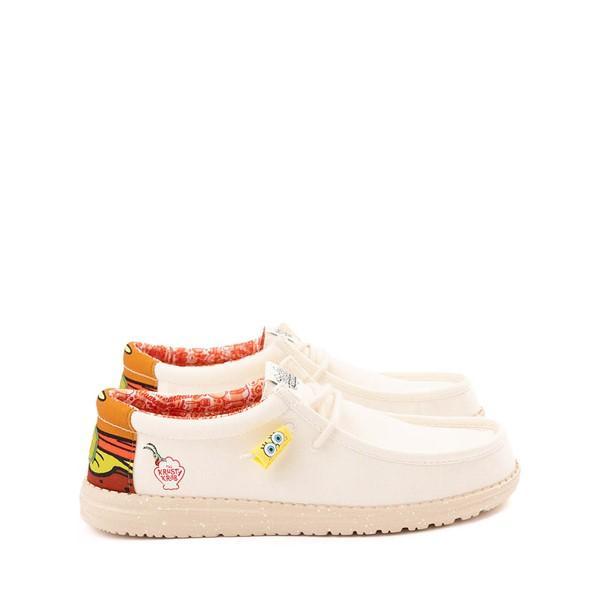 Mens HEYDUDE x SpongeBob SquarePants™ Krabby Patty Wally Slip-On Casual Shoe - Cream Product Image