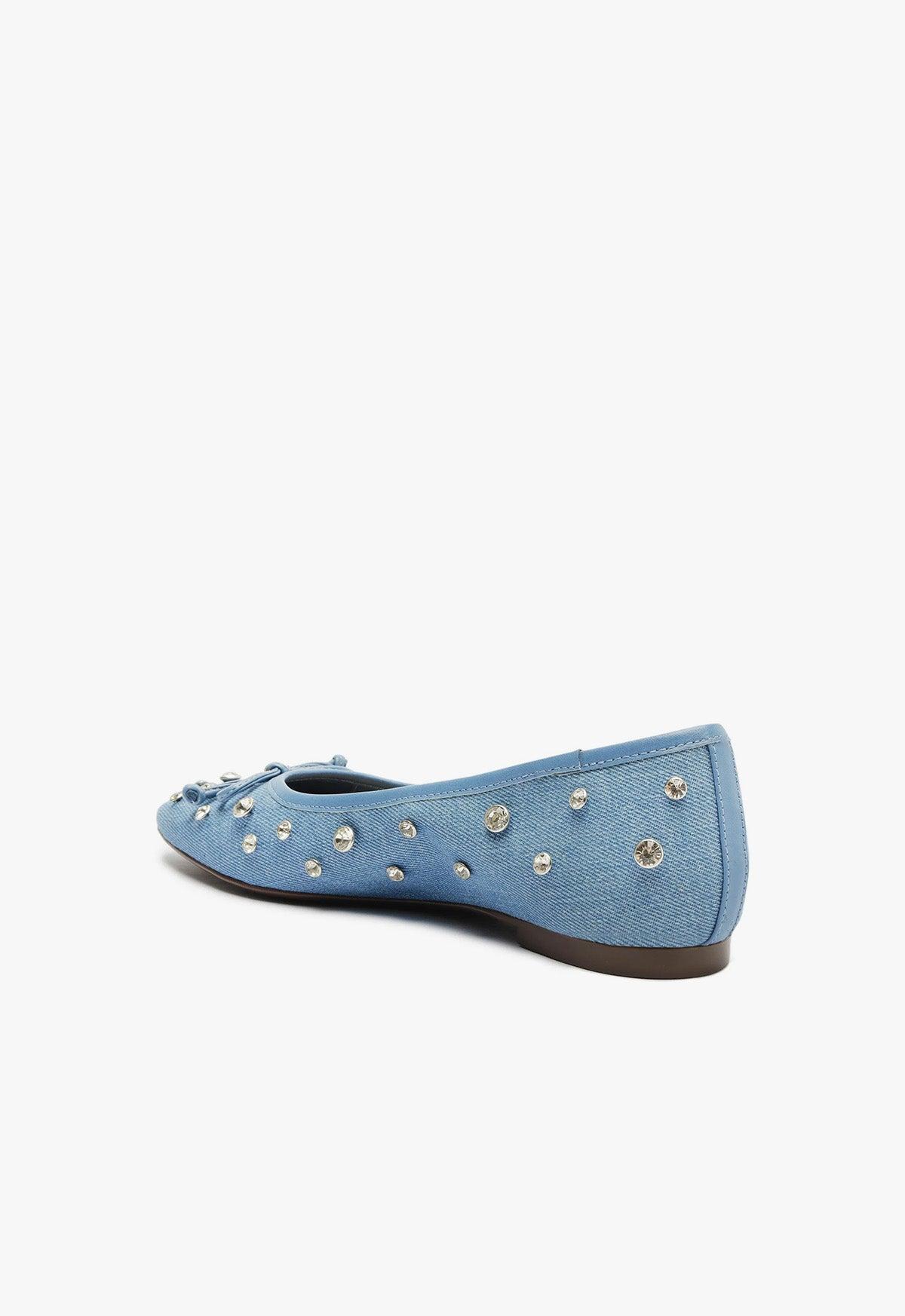 Arissa Shine Denim Flat Female Product Image