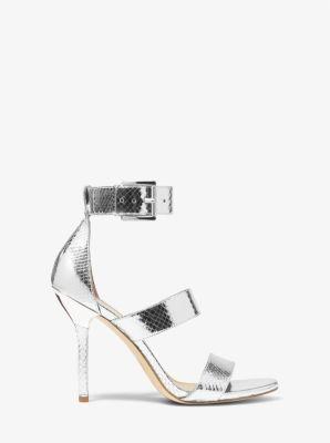 MICHAEL Michael Kors Amal Sandal (Silver) Women's Shoes Product Image