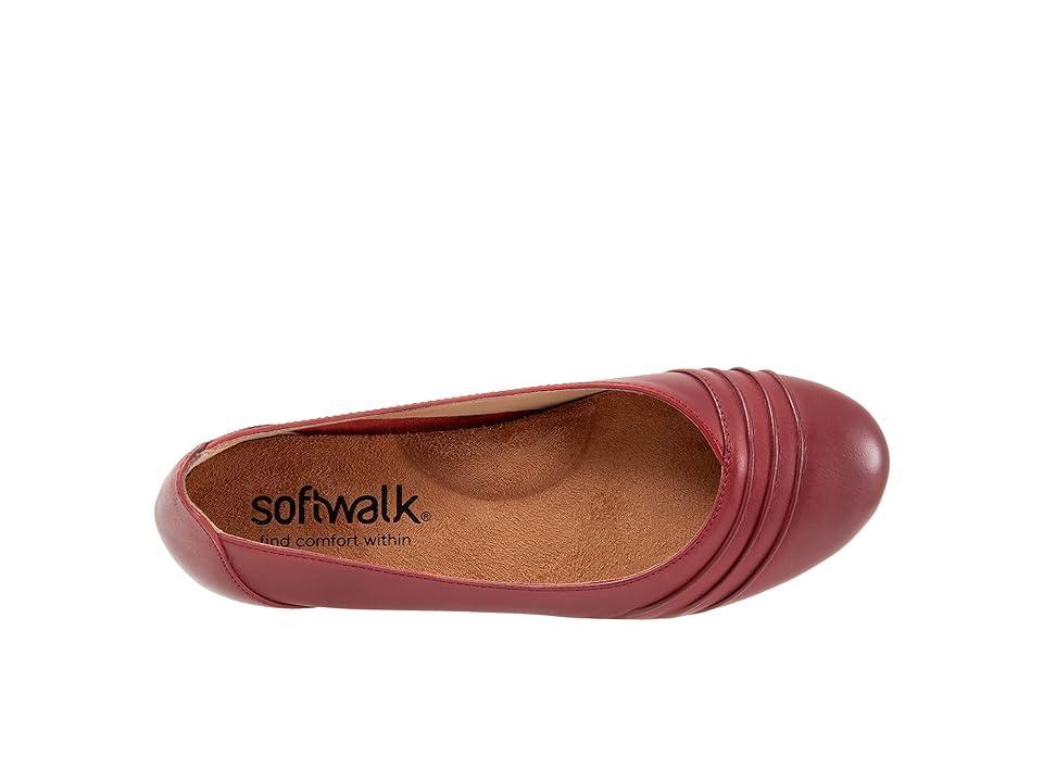 SoftWalk Safi Leather Ruched Flats Product Image