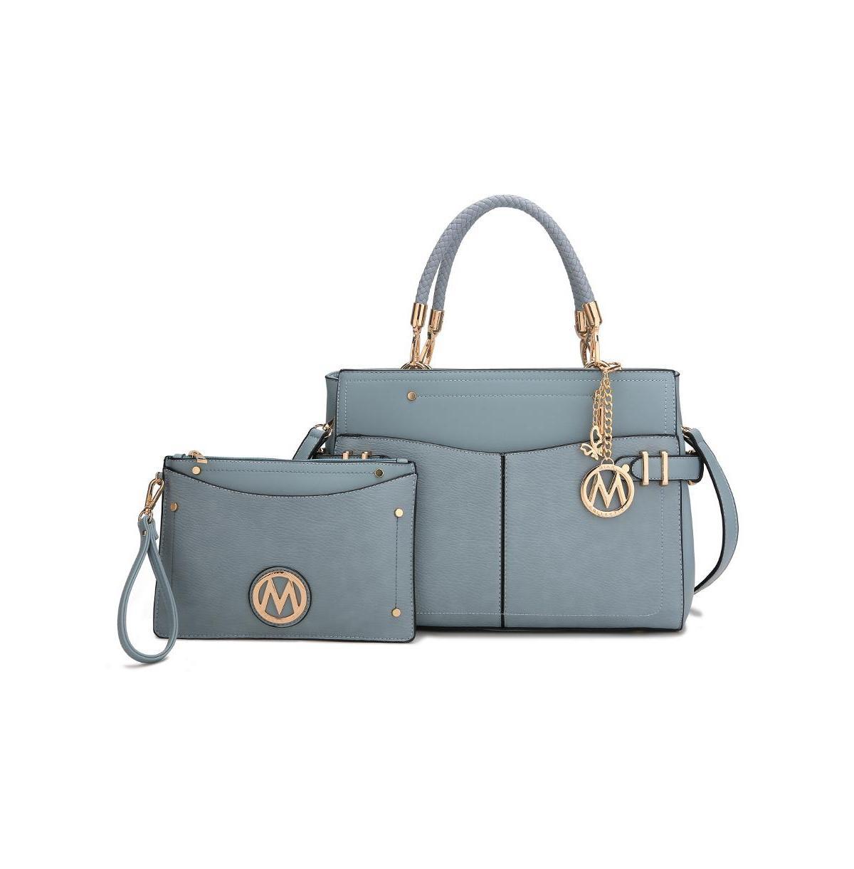 Mkf Collection Tenna Women s Satchel Bag with Wristlet by Mia K Product Image