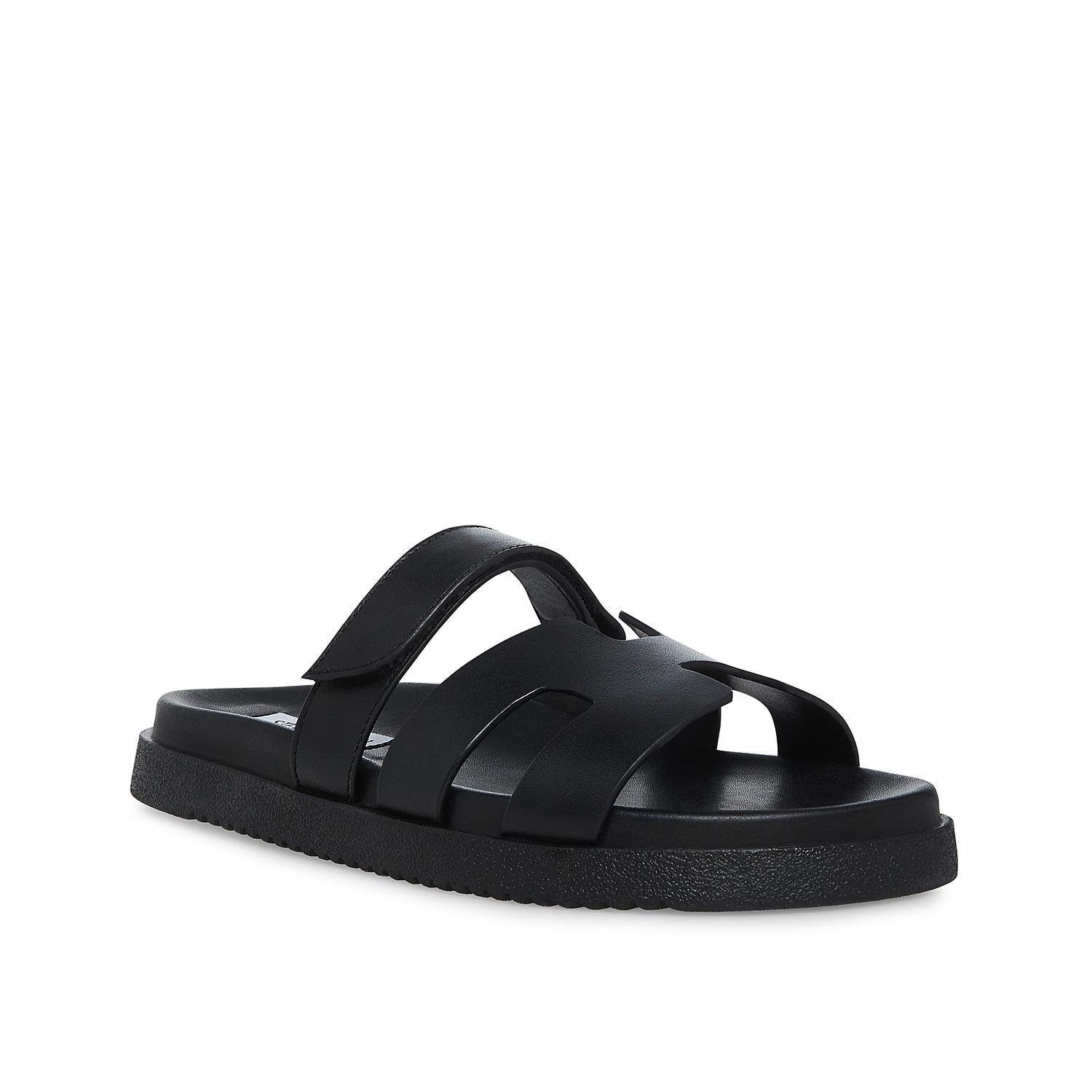 Steve Madden Mayven Leather Slide Sandals Product Image