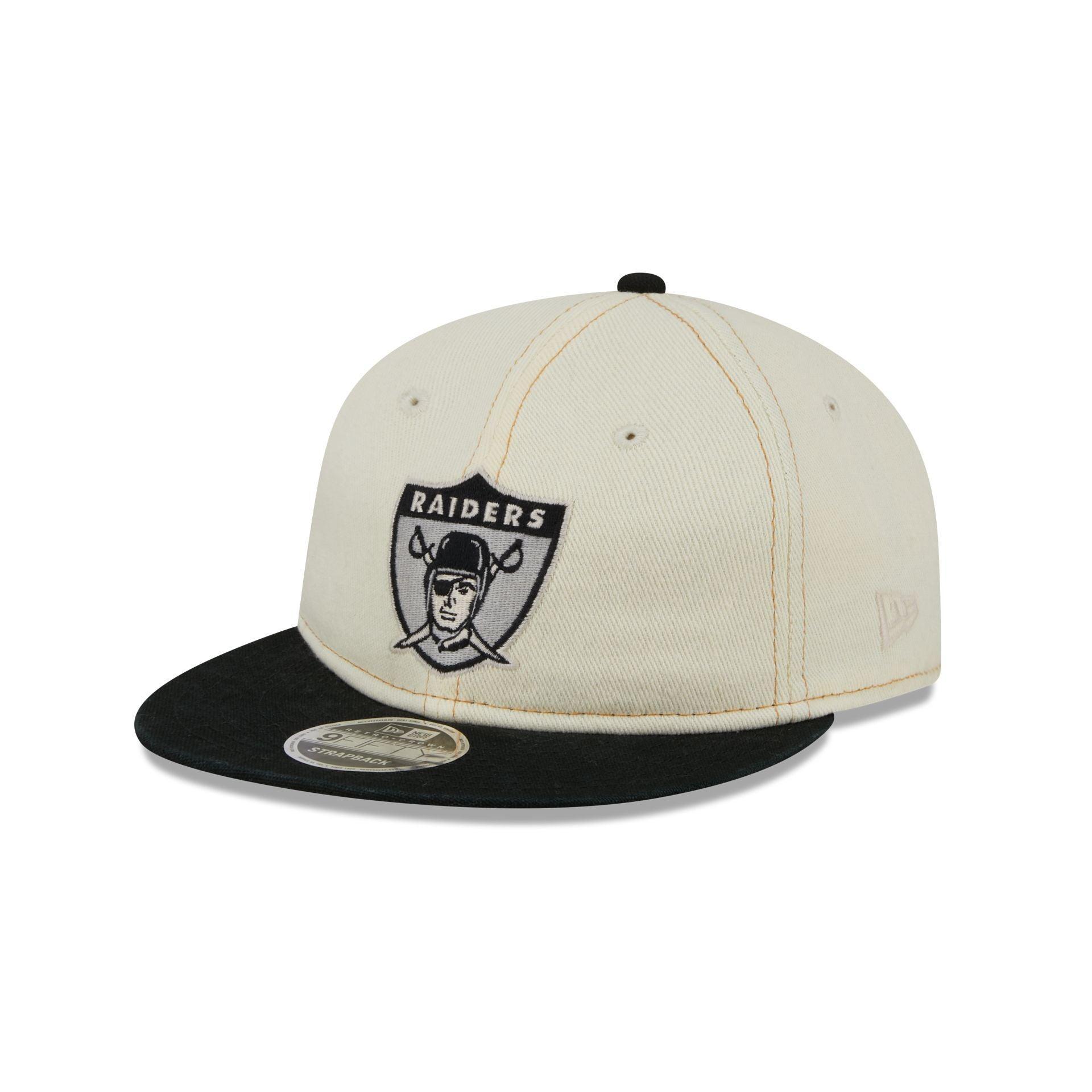 Las Vegas Raiders Chrome Denim Retro Crown 9FIFTY Adjustable Hat Male Product Image