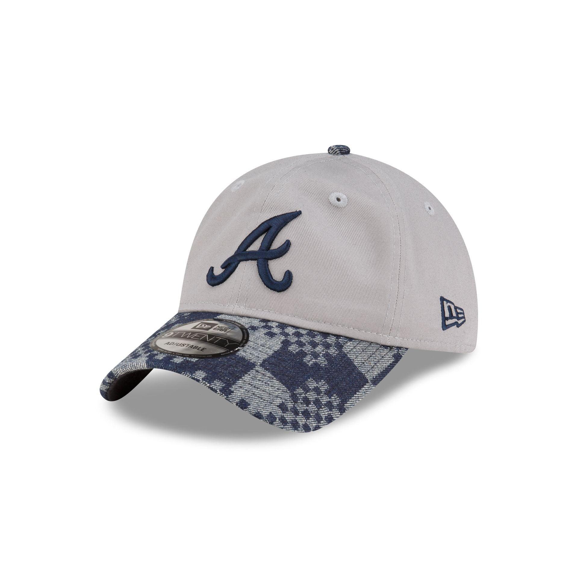 Atlanta Braves Pattern Denim 9TWENTY Adjustable Hat Male Product Image