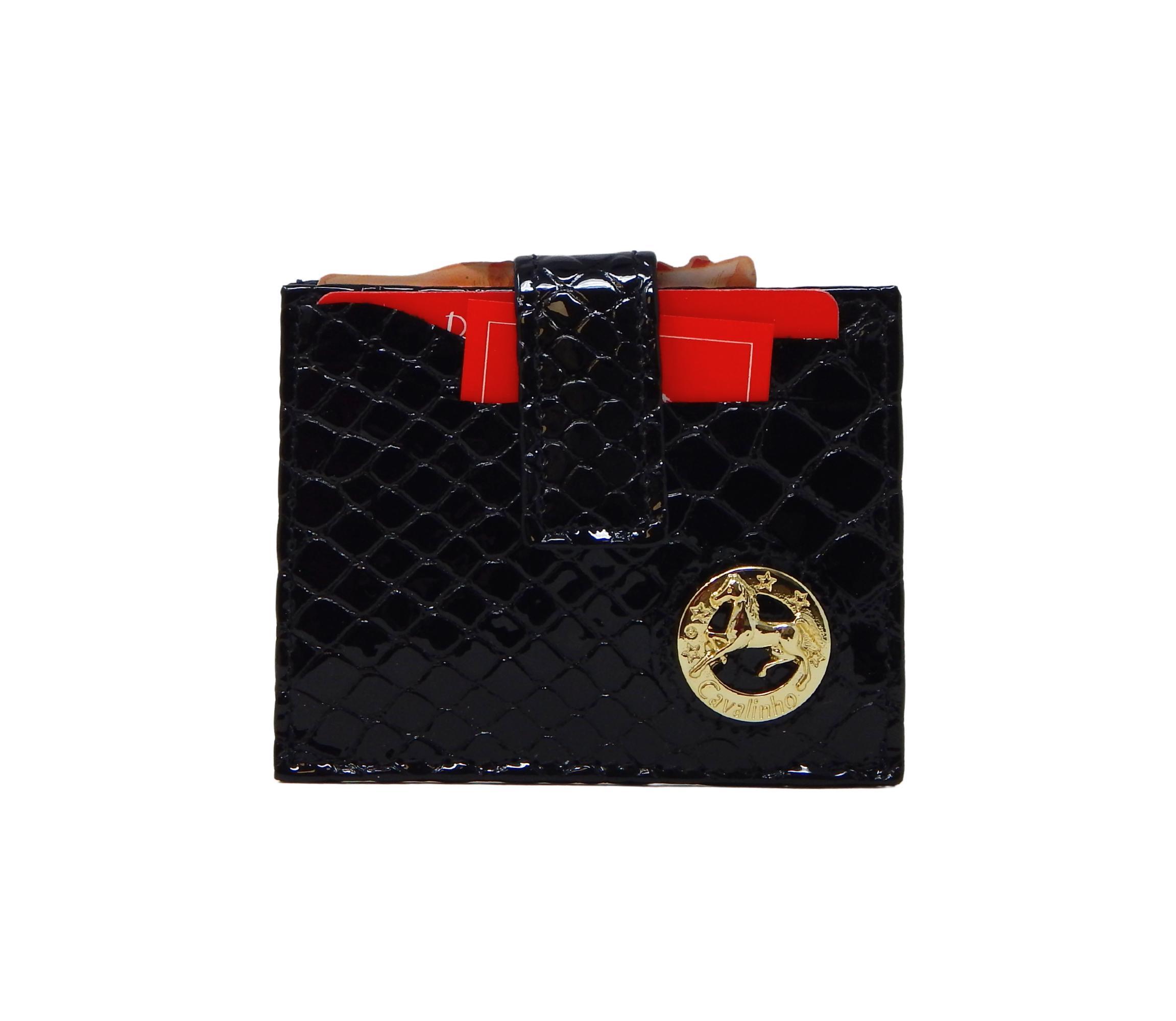 Gallop Patent Leather Card Holder Wallet Product Image