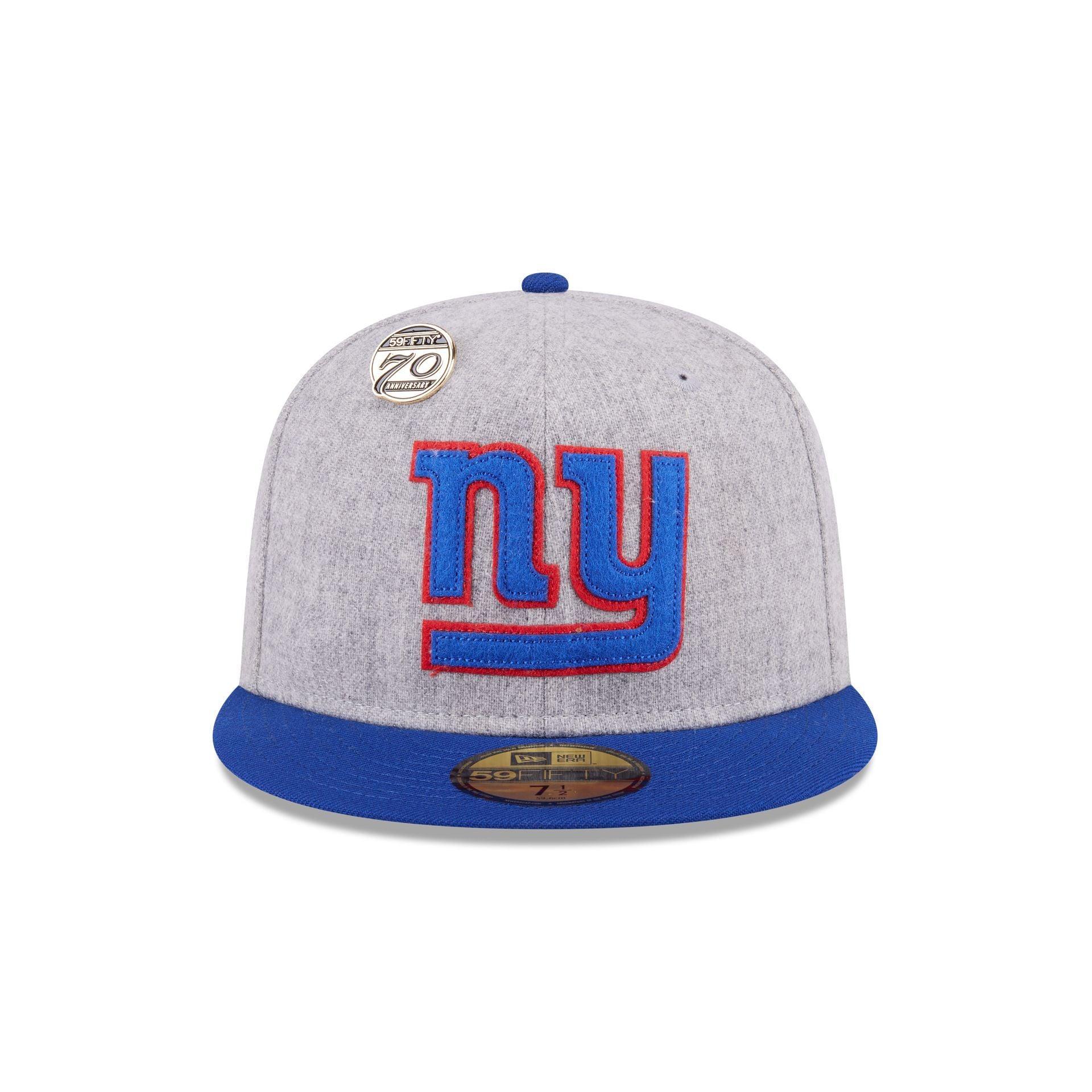 New York Giants 70th Anniversary Gray 59FIFTY Fitted Hat Male Product Image