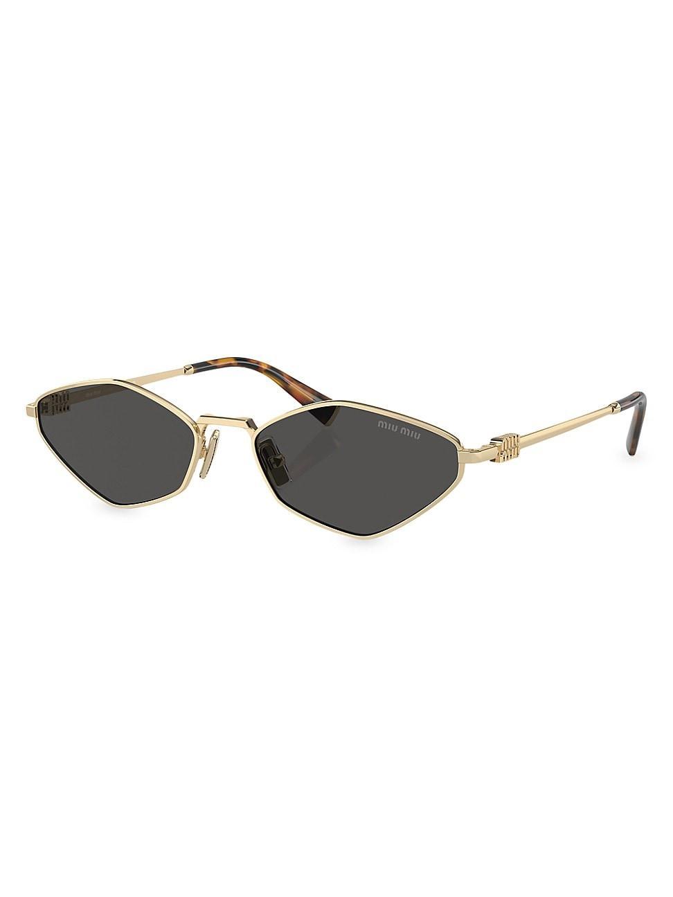 Womens 56MM Geometric Sunglasses Product Image