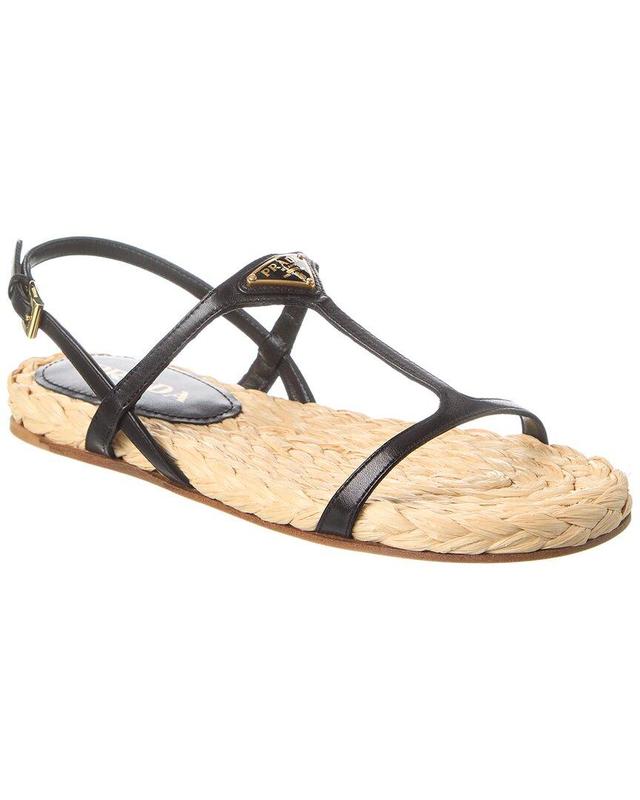 Leather Sandal In Black Product Image