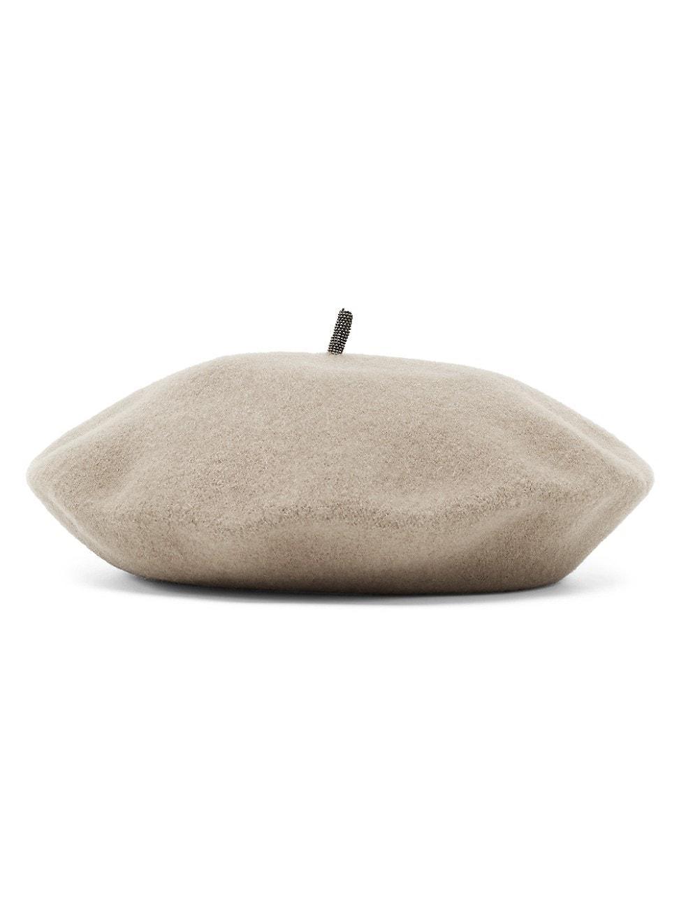 Womens Wool Beret with Precious Detail Product Image