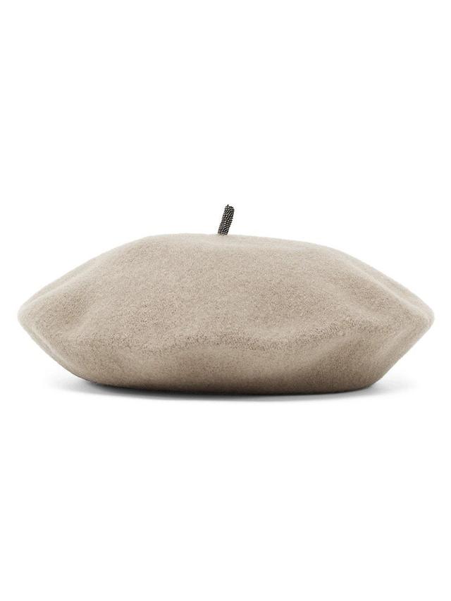 Womens Wool Beret with Precious Detail Product Image