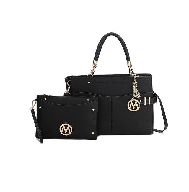 Mkf Collection Tenna Women s Satchel Bag with Wristlet by Mia K Product Image