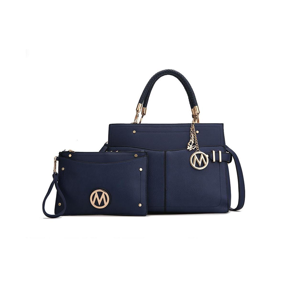 Mkf Collection Tenna Women s Satchel Bag with Wristlet by Mia K Product Image