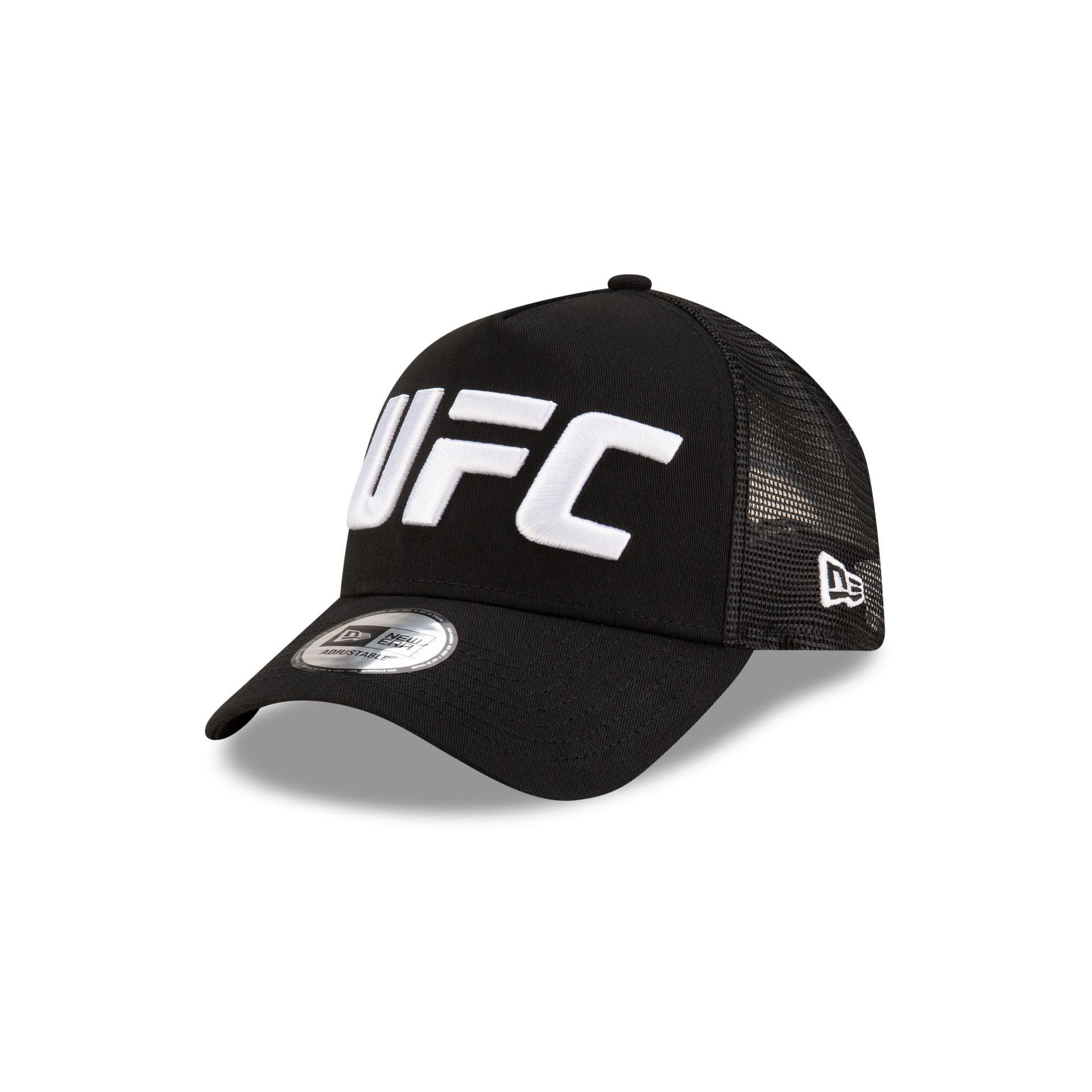 UFC Holiday Black 9FORTY A-Frame Trucker Hat Male Product Image