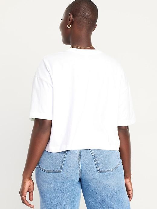 Vintage Oversized Crop T-Shirt Product Image