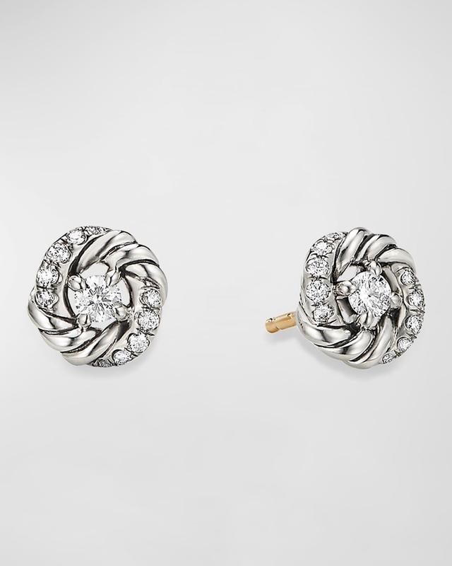 Womens Petite Infinity Earrings With Diamonds Product Image