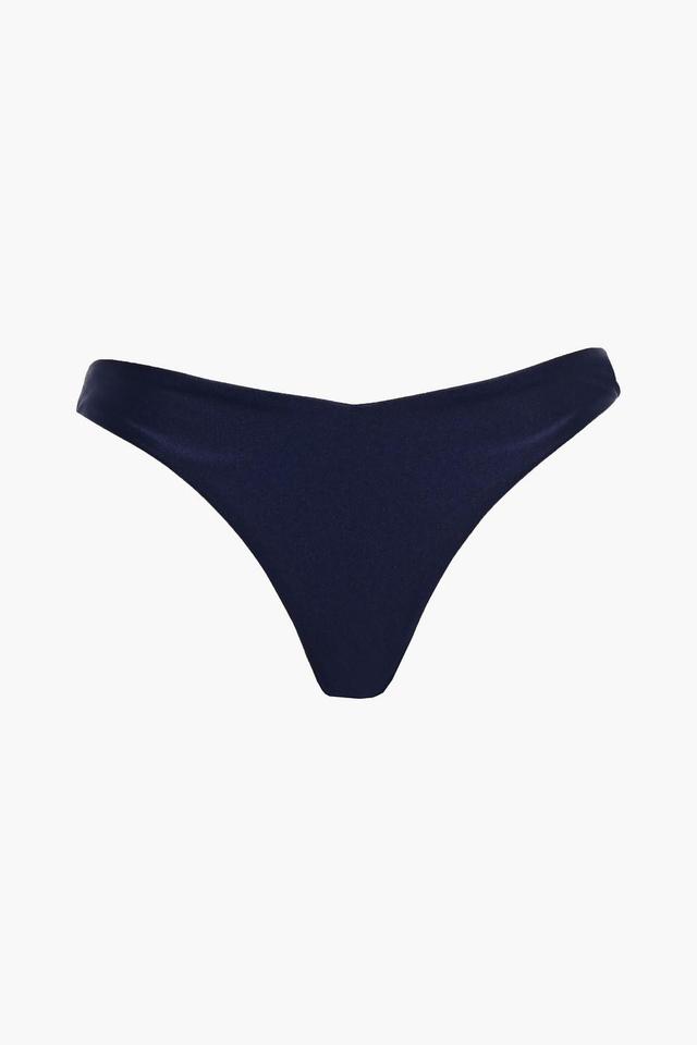 Mid-rise Bikini Briefs In Midnight Blue Product Image