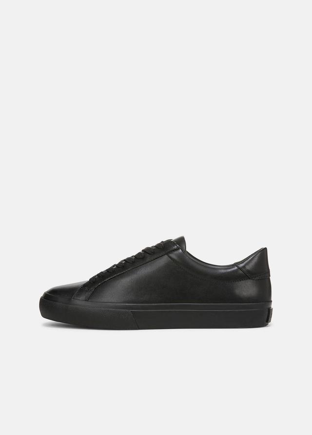 Mens Fulton Leather Sneaker, Black/black, Size 8.5 Vince Product Image