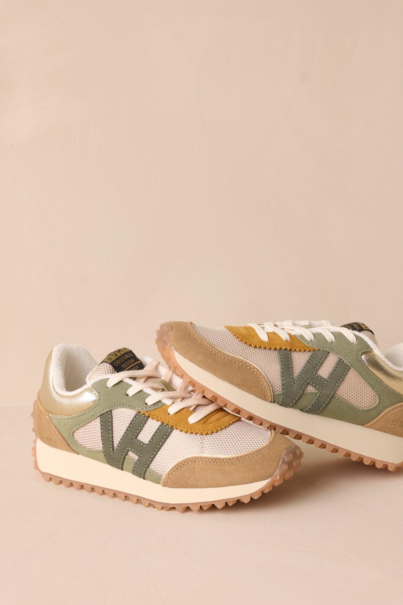 Vintage Havana Cosmic Camel Olive Multi Sneakers Product Image