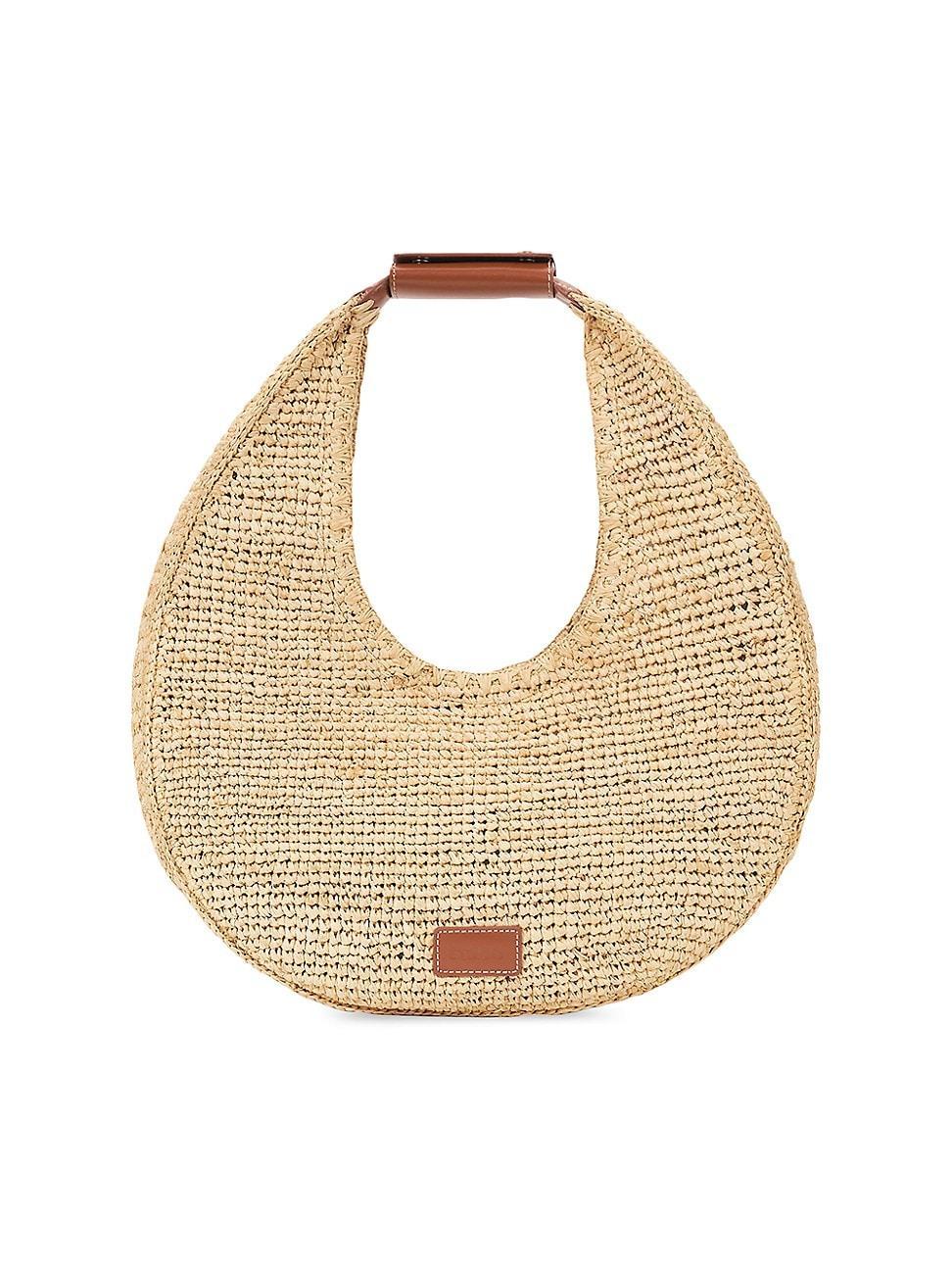 Staud Raffia Large Moon Tote Bag Product Image