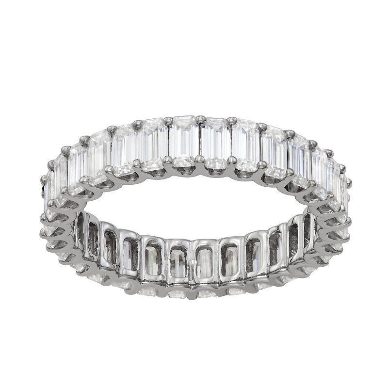 Charles & Colvard 3 Ct. T.w. Lab Created Moissanite Emerald Eternity Band Product Image