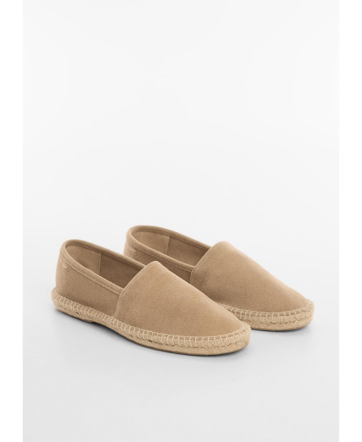 Mango Mens Jute Suede Leather Espadrilles Product Image