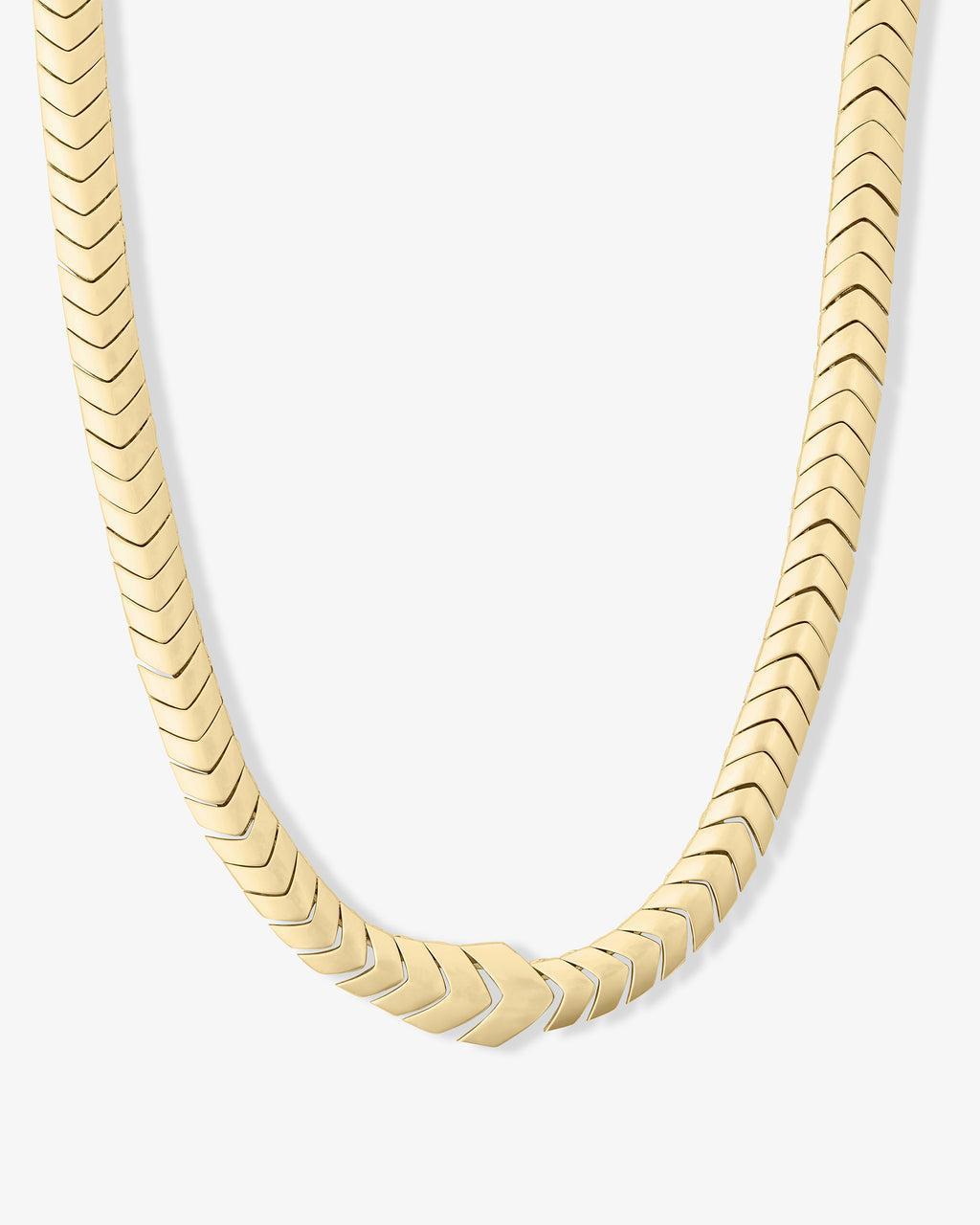 Serpent Herringbone Collar 18" - Gold Product Image