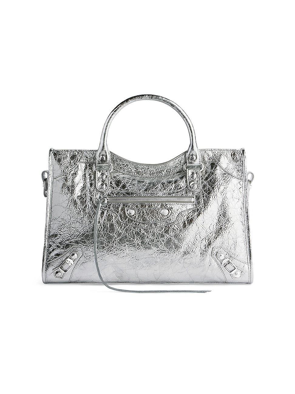 Womens Le City Medium Tote Bag Metallized Product Image