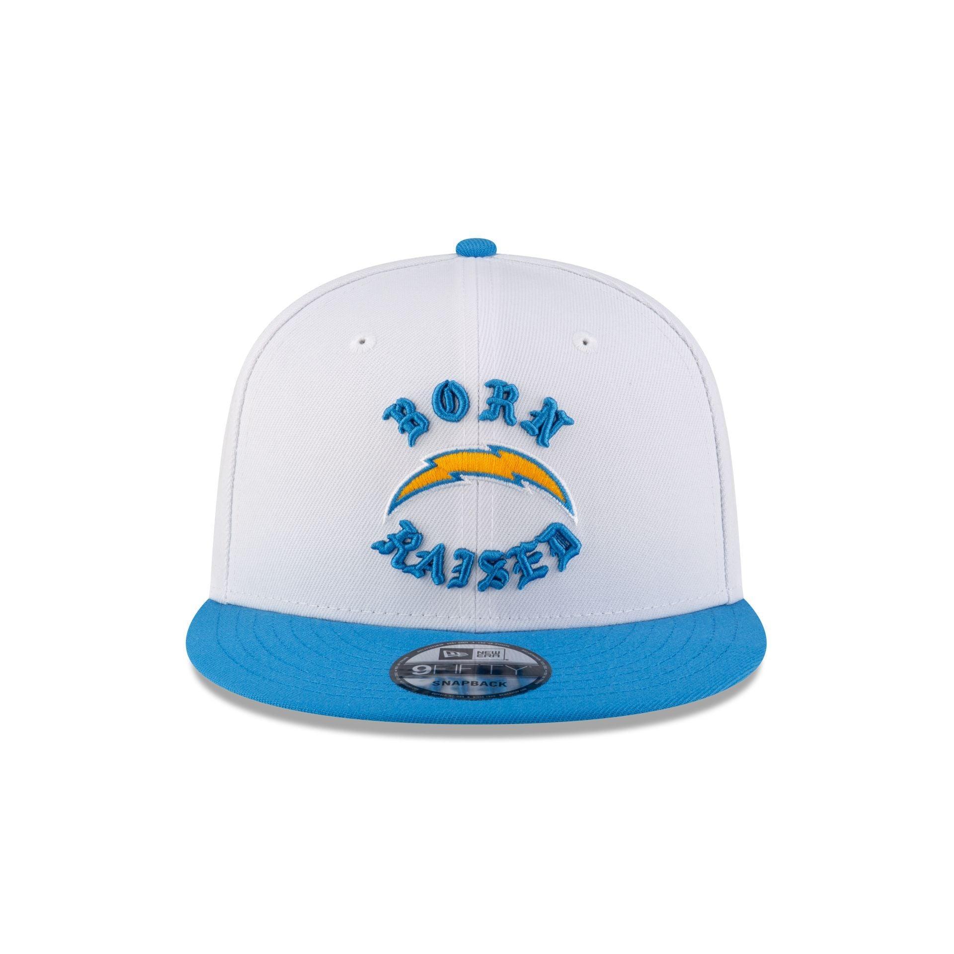 Born x Raised Los Angeles Chargers White 9FIFTY Snapback Male Product Image