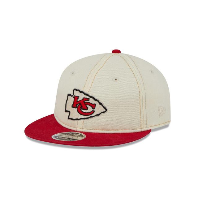 Kansas City Chiefs Chrome Denim Retro Crown 9FIFTY Adjustable Hat Male Product Image